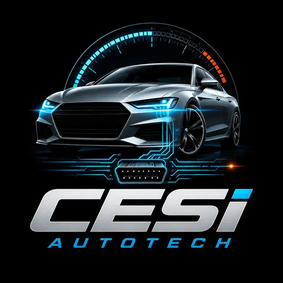 CESI AutoTech — Fahrzeug, Steuergerät und OBD-Schnittstelle